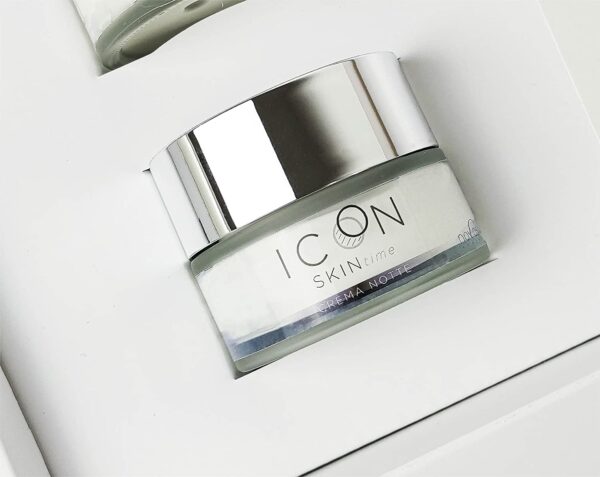 La crema notte antirughe ICON SkinTime: una crema argirelina con proprietà ad effetto lifting.